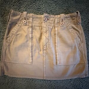 Vintage Free People Tan Cargo Skirt